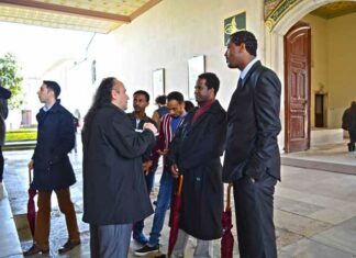 Ethiopia Diplomatic group istanbul tour guides palace audience chamber